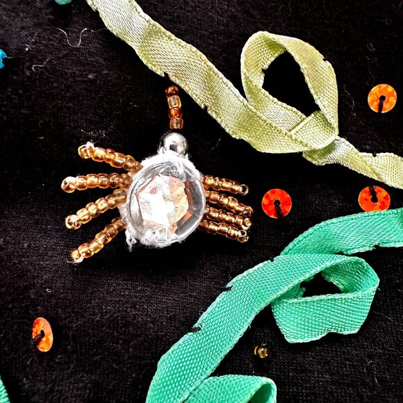 VTG  Jack B Quick Jack O Lantern Top Small  Halloween Black Embellished Applique - Picture 5 of 12